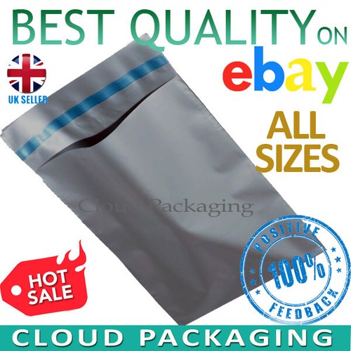 Strong grey mailing bags - grey,
