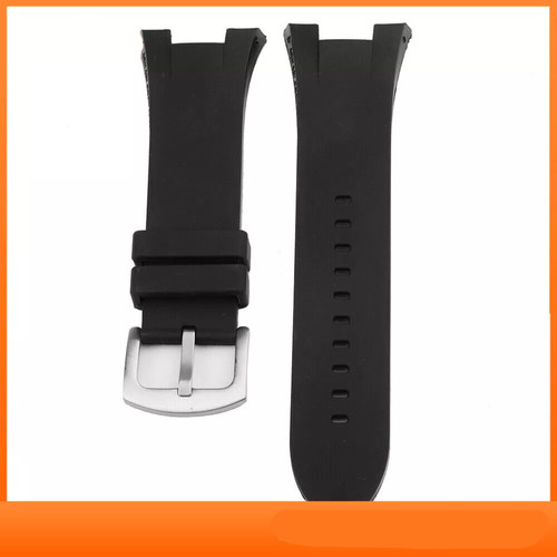 31mm black rubber - rubber, watch