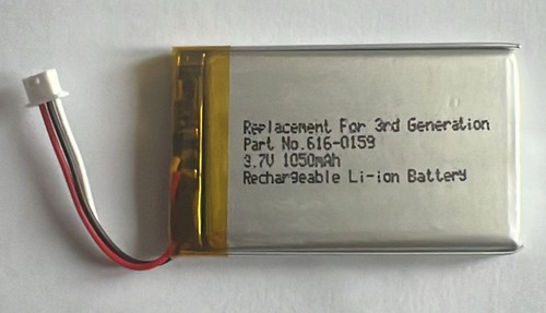 1050mah ipod classic - 3.7v,