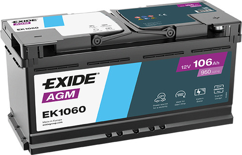 Ek1060 exide agm car - car, battery